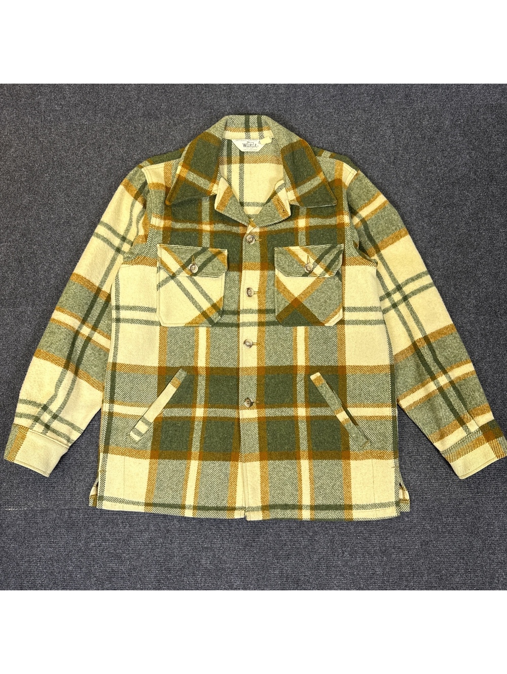 Vintage Woolrich Mackinaw Jacket Men's M Plain Flannel